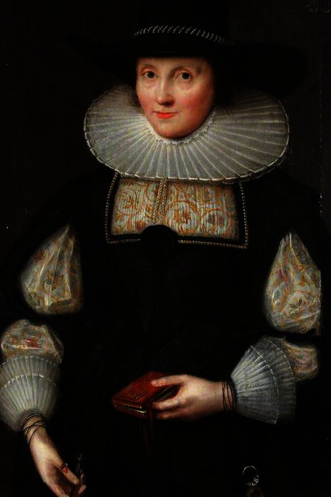 Wikioo.org - The Encyclopedia of Fine Arts - Painting, Artwork by Marcus The Younger Gheeraerts - Portrait of an Unknown Woman, Aged - (41)