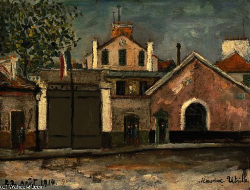 WikiOO.org - Enciklopedija likovnih umjetnosti - Slikarstvo, umjetnička djela Maurice Utrillo - L'hôpital broca, paris