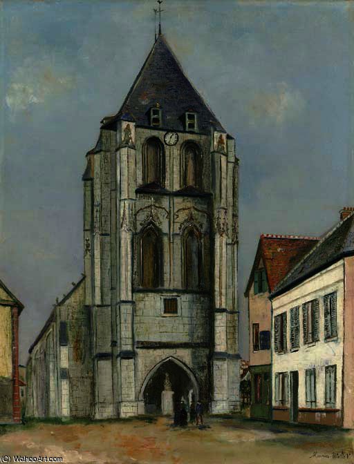 Wikioo.org - The Encyclopedia of Fine Arts - Painting, Artwork by Maurice Utrillo - THE CHURCH Blevy