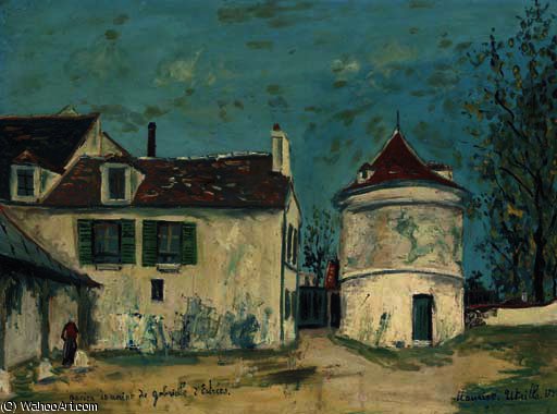 WikiOO.org - Encyclopedia of Fine Arts - Maalaus, taideteos Maurice Utrillo - The house of gabrielle estrées