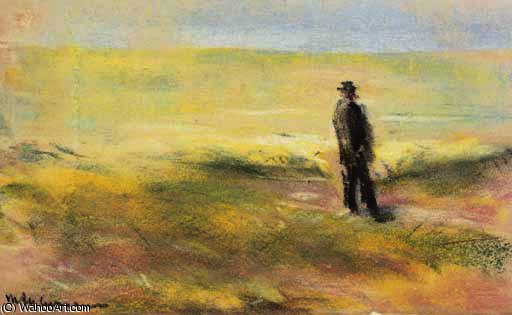 Wikioo.org - The Encyclopedia of Fine Arts - Painting, Artwork by Max Liebermann - Lonely man on a dune