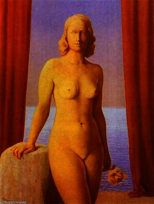 WikiOO.org – 美術百科全書 - 繪畫，作品 Rene Magritte - 鲜花 邪恶