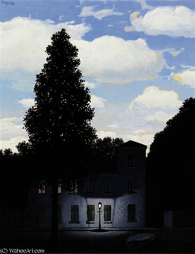 Wikioo.org – La Enciclopedia de las Bellas Artes - Pintura, Obras de arte de Rene Magritte - L'empire de las luces