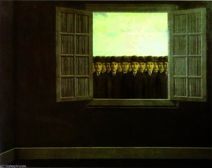 WikiOO.org - Encyclopedia of Fine Arts - Målning, konstverk Rene Magritte - The Month of the Grape Harvest