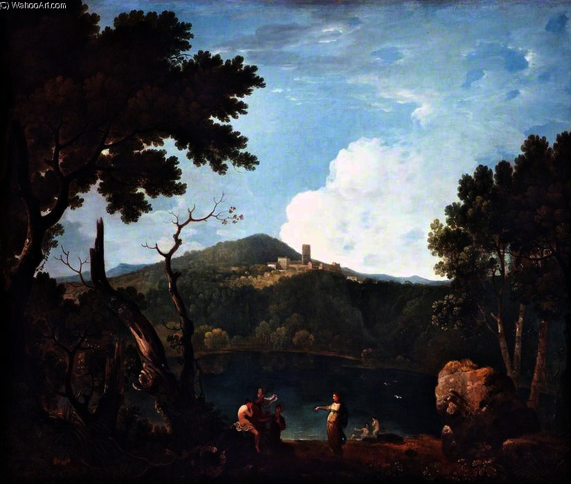 WikiOO.org - Enciclopedia of Fine Arts - Pictura, lucrări de artă Richard Wilson - Landscape with Diana and Callisto