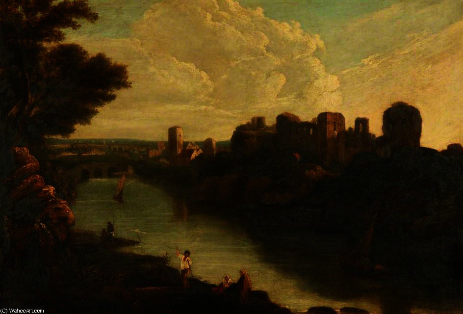 WikiOO.org - אנציקלופדיה לאמנויות יפות - ציור, יצירות אמנות Richard Wilson - Pembroke castle