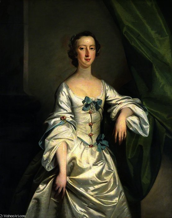 Wikioo.org - The Encyclopedia of Fine Arts - Painting, Artwork by Richard Wilson - Portrait of a Lady - Maid of Honour