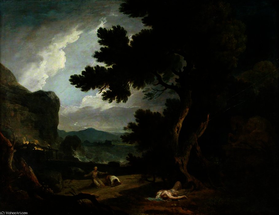 Wikioo.org - The Encyclopedia of Fine Arts - Painting, Artwork by Richard Wilson - The Destruction of Niobe's Children