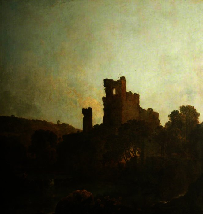 Wikioo.org - The Encyclopedia of Fine Arts - Painting, Artwork by Richard Wilson - The Keep of Okehampton Castle