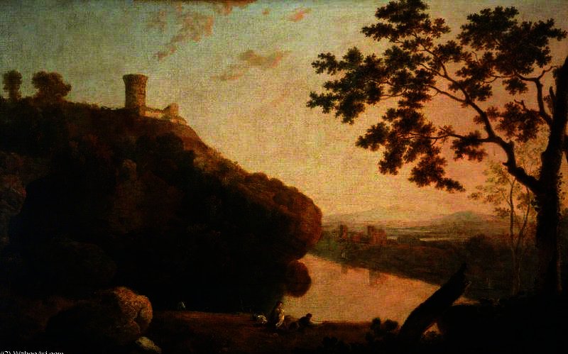 Wikioo.org - The Encyclopedia of Fine Arts - Painting, Artwork by Richard Wilson - View on the Arno, Italy