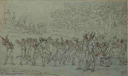 Wikioo.org – L'Enciclopedia delle Belle Arti - Pittura, Opere di Thomas Rowlandson - Un illustrazione a sentimentale viaggi al sud di francia