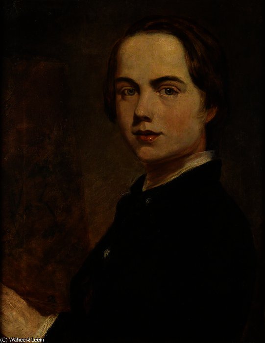 Wikioo.org - The Encyclopedia of Fine Arts - Painting, Artwork by William Holman Hunt - Self-portrait at the Age of - (14)