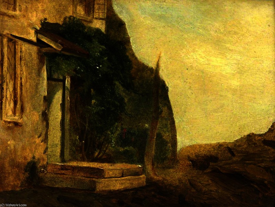 WikiOO.org - Εγκυκλοπαίδεια Καλών Τεχνών - Ζωγραφική, έργα τέχνης William James Muller - A cottage doorway