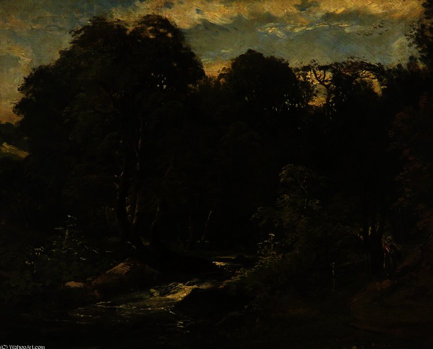 WikiOO.org - Енциклопедия за изящни изкуства - Живопис, Произведения на изкуството William James Muller - A woody landscape