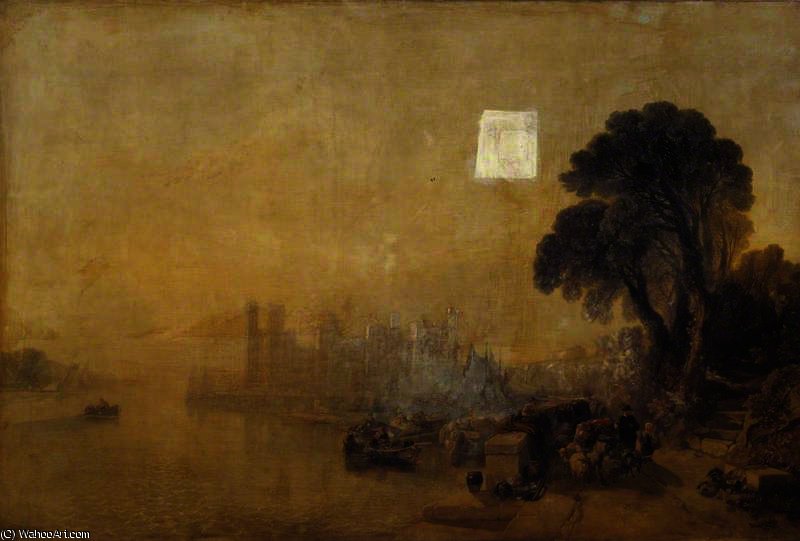Wikioo.org - The Encyclopedia of Fine Arts - Painting, Artwork by William James Muller - Caernarvon castle