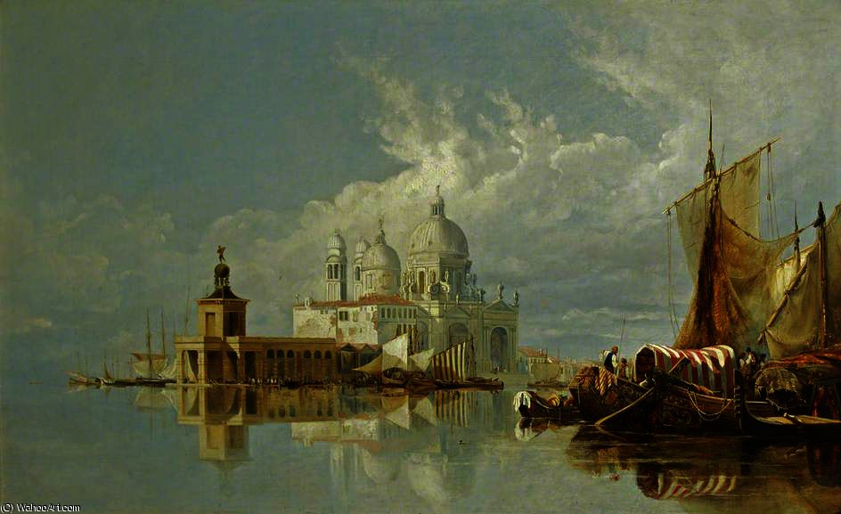 WikiOO.org - Enciklopedija likovnih umjetnosti - Slikarstvo, umjetnička djela William James Muller - Santa Maria della Salute, Venice