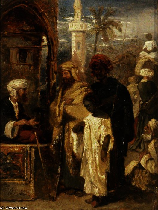 Wikioo.org - The Encyclopedia of Fine Arts - Painting, Artwork by William James Muller - Slave market