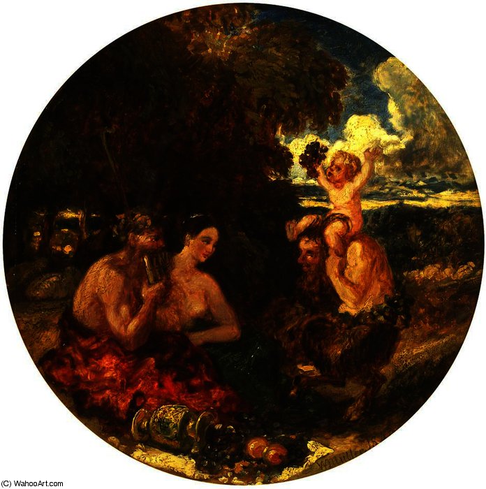 WikiOO.org - Encyclopedia of Fine Arts - Maleri, Artwork William James Muller - The god pan