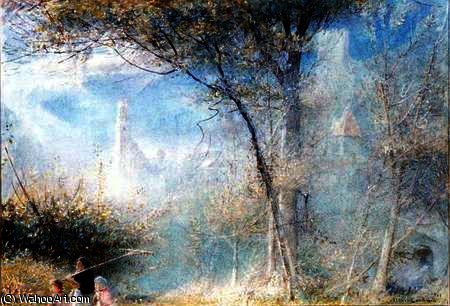 Wikioo.org - The Encyclopedia of Fine Arts - Painting, Artwork by Albert Goodwin - Merano, northern italy
