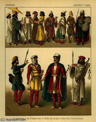 WikiOO.org - Güzel Sanatlar Ansiklopedisi - Resim, Resimler Albert Kretschmer - Persian costumes