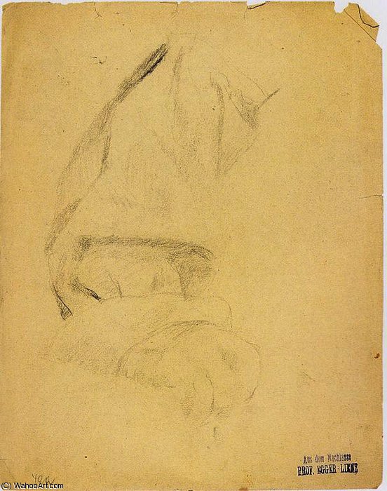 Wikioo.org - The Encyclopedia of Fine Arts - Painting, Artwork by Albin Egger Lienz - Robe study