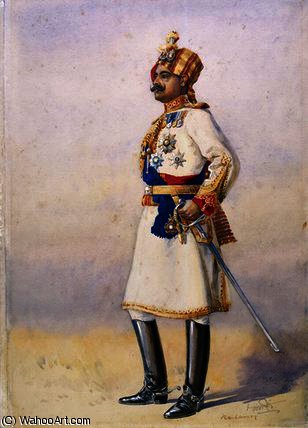 Wikioo.org - สารานุกรมวิจิตรศิลป์ - จิตรกรรม Alfred Crowdy Lovett - Hon colonel h.h. maharaja sir ganja singh