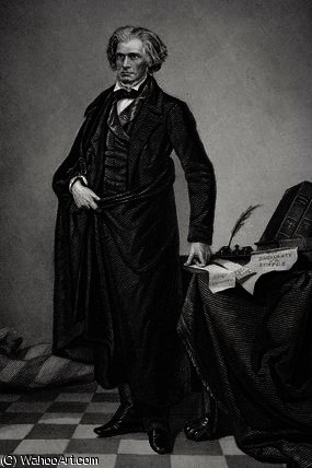 WikiOO.org - Енциклопедия за изящни изкуства - Живопис, Произведения на изкуството Alonzo Chappel - Portrait of John Caldwell Calhoun