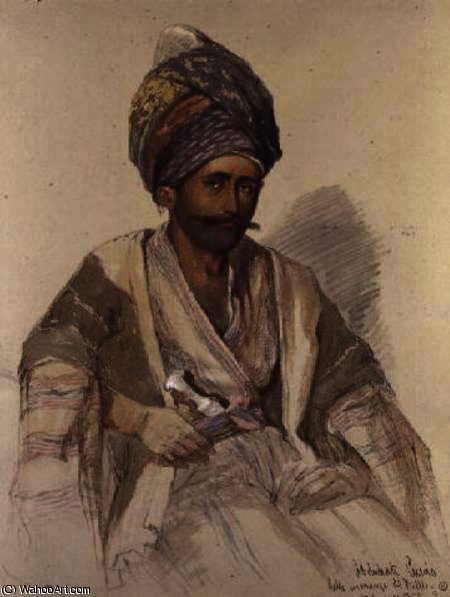 Wikioo.org – L'Encyclopédie des Beaux Arts - Peinture, Oeuvre de Amadeo Preziosi - Abdullah - Kurde de Bitlis