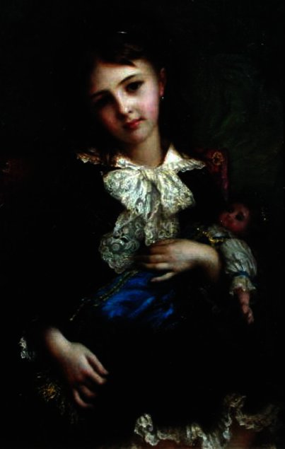 WikiOO.org - Encyclopedia of Fine Arts - Maalaus, taideteos Ernest Hébert (Antoine Auguste Ernest Hebert) - Portrait of Catherine du Bouchage