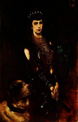 WikiOO.org – 美術百科全書 - 繪畫，作品 Anton Romako - 皇后 伊丽莎白  的  奥地利