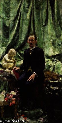 Wikioo.org - The Encyclopedia of Fine Arts - Painting, Artwork by Antonio Mancini - Portrait of Sir Hugh Lane