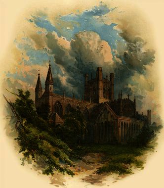 Wikioo.org - The Encyclopedia of Fine Arts - Painting, Artwork by Arthur Wilde Parsons - Chester cathedral