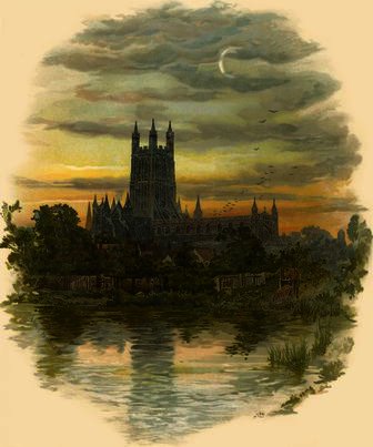 Wikioo.org - The Encyclopedia of Fine Arts - Painting, Artwork by Arthur Wilde Parsons - Gloucester cathedral