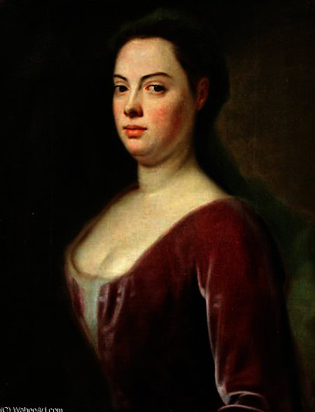 Wikioo.org - The Encyclopedia of Fine Arts - Painting, Artwork by Balthasar Denner - Portrait of Frau Denner