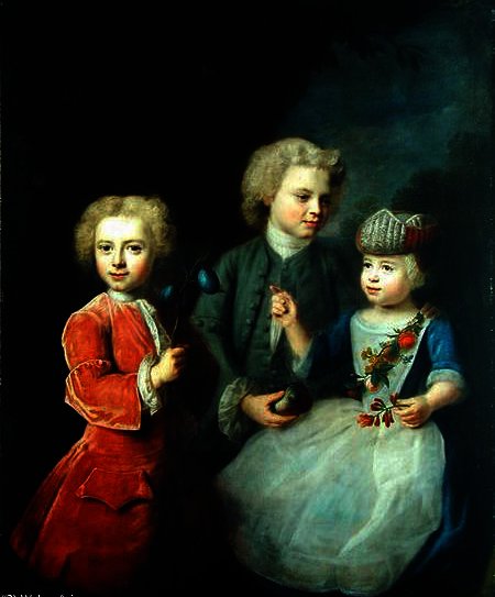 WikiOO.org - Encyclopedia of Fine Arts - Lukisan, Artwork Balthasar Denner - The Children of Councillor Barthold Heinrich Brockes