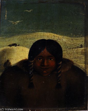 Wikioo.org - Encyklopedia Sztuk Pięknych - Malarstwo, Grafika George Francis Lyon - Portrait of Arua-loo