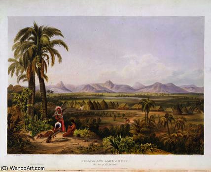 Wikioo.org - The Encyclopedia of Fine Arts - Painting, Artwork by Charles Bentley - Pirara and Lake Amucu