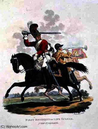 Wikioo.org - สารานุกรมวิจิตรศิลป์ - จิตรกรรม Charles Hamilton Smith - First Regiment of Life Guards