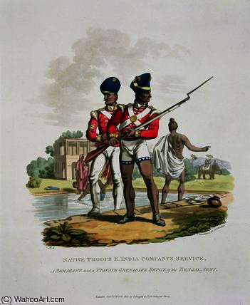 WikiOO.org - Енциклопедия за изящни изкуства - Живопис, Произведения на изкуството Charles Hamilton Smith - Native Troops in the East India Company's Service