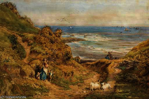 WikiOO.org - Encyclopedia of Fine Arts - Lukisan, Artwork Charles James Adams - The return of the fishing fleet, whitby