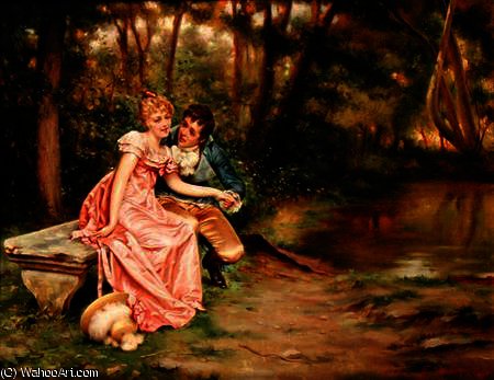WikiOO.org - Encyclopedia of Fine Arts - Festés, Grafika Charles Joseph Frédéric Soulacroix - The lovers