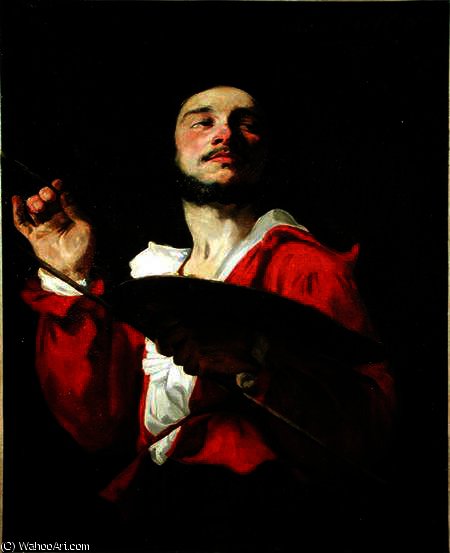 WikiOO.org - Encyclopedia of Fine Arts - Lukisan, Artwork Charles Louis Muller - Self portrait