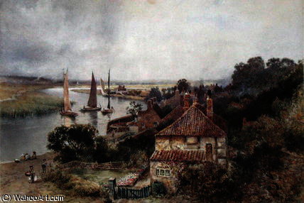 Wikioo.org - The Encyclopedia of Fine Arts - Painting, Artwork by Charles Robertson - On the River Yare