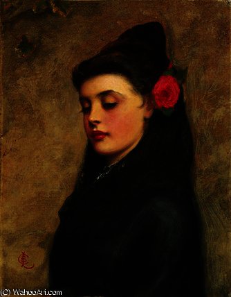 Wikioo.org - Encyklopedia Sztuk Pięknych - Malarstwo, Grafika Charles Sillem Lidderdale - A spanish girl