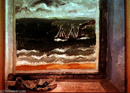 WikiOO.org - دایره المعارف هنرهای زیبا - نقاشی، آثار هنری Christopher Wood - From a Cornish Window