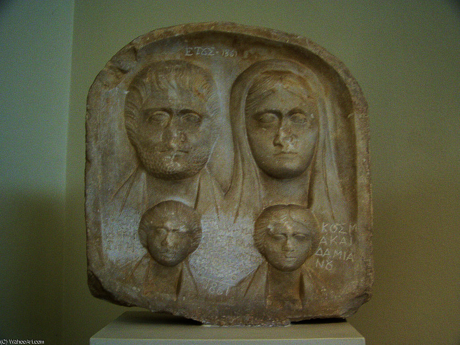WikiOO.org - אנציקלופדיה לאמנויות יפות - ציור, יצירות אמנות Giovanni Di Cosma - Grave relief NAMA 3239 (DerHexer)