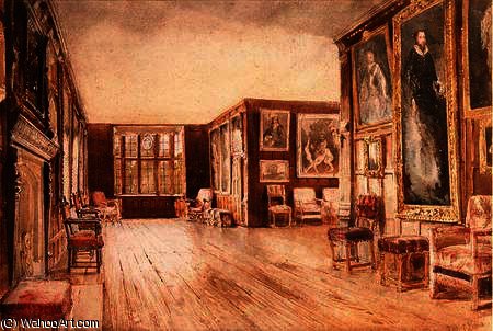 WikiOO.org - Encyclopedia of Fine Arts - Lukisan, Artwork David Hall Mckewan - The leicester gallery, knole house