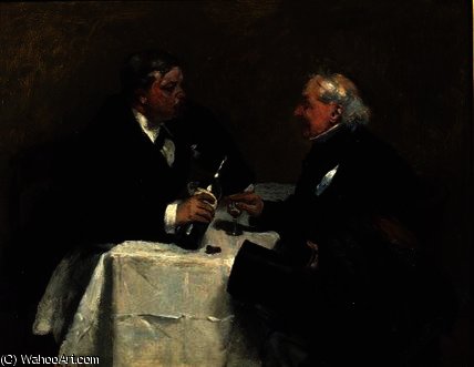 WikiOO.org - Encyclopedia of Fine Arts - Maľba, Artwork David Oyens - Refushing drink