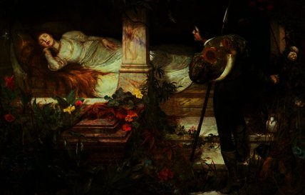 WikiOO.org - Enciclopédia das Belas Artes - Pintura, Arte por Edward Frederick Brewtnall - Sleeping beauty