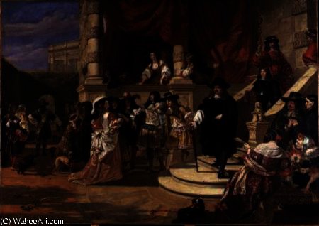 WikiOO.org - Енциклопедия за изящни изкуства - Живопис, Произведения на изкуството Edward Matthew Ward - The Fall of Clarendon